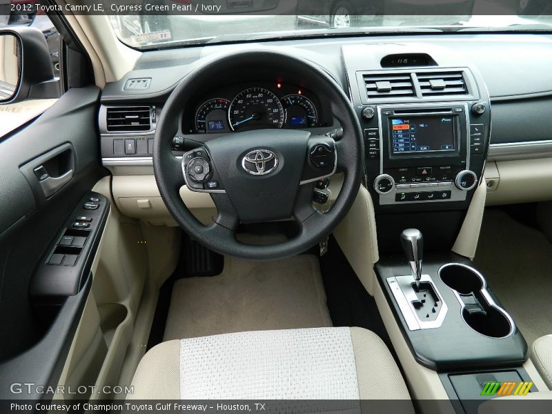 Cypress Green Pearl / Ivory 2012 Toyota Camry LE