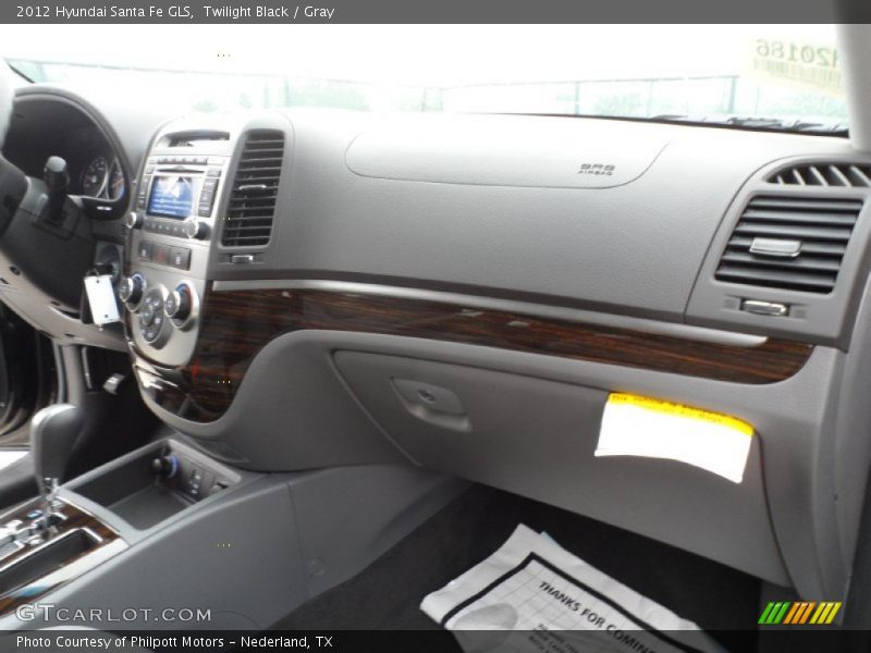 Twilight Black / Gray 2012 Hyundai Santa Fe GLS