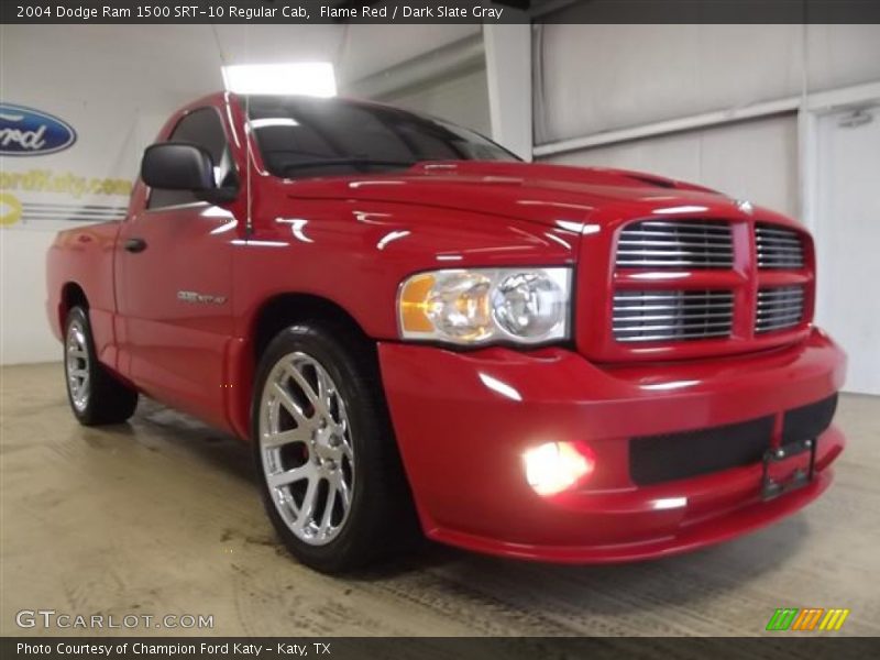 Flame Red / Dark Slate Gray 2004 Dodge Ram 1500 SRT-10 Regular Cab