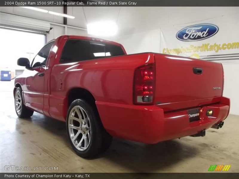 Flame Red / Dark Slate Gray 2004 Dodge Ram 1500 SRT-10 Regular Cab