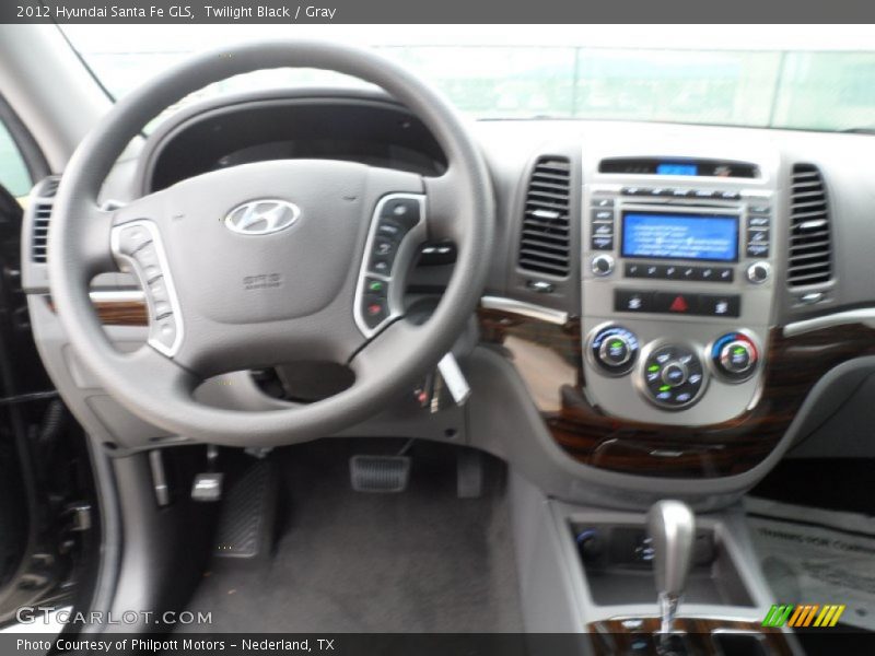 Twilight Black / Gray 2012 Hyundai Santa Fe GLS