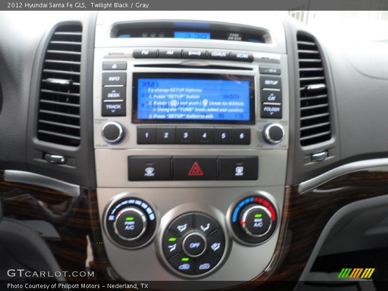 Twilight Black / Gray 2012 Hyundai Santa Fe GLS