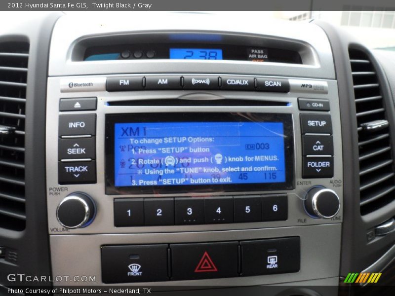 Twilight Black / Gray 2012 Hyundai Santa Fe GLS