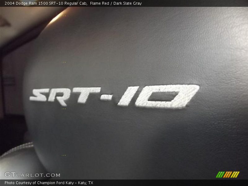 Flame Red / Dark Slate Gray 2004 Dodge Ram 1500 SRT-10 Regular Cab