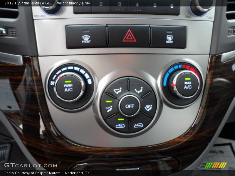 Twilight Black / Gray 2012 Hyundai Santa Fe GLS