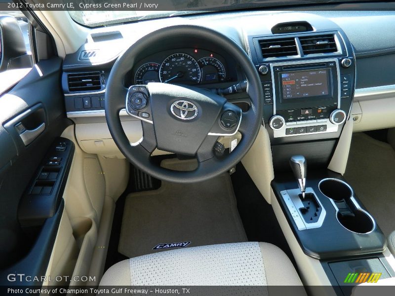 Cypress Green Pearl / Ivory 2012 Toyota Camry LE