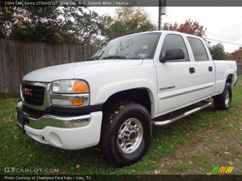 Summit White / Neutral 2004 GMC Sierra 2500HD SLT Crew Cab 4x4