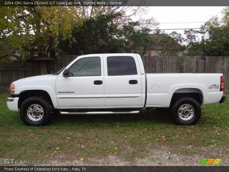 Summit White / Neutral 2004 GMC Sierra 2500HD SLT Crew Cab 4x4