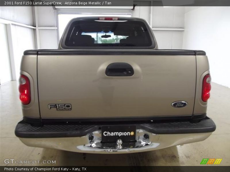 Arizona Beige Metallic / Tan 2001 Ford F150 Lariat SuperCrew