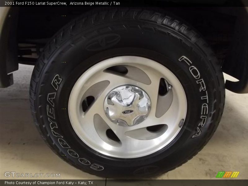 Arizona Beige Metallic / Tan 2001 Ford F150 Lariat SuperCrew