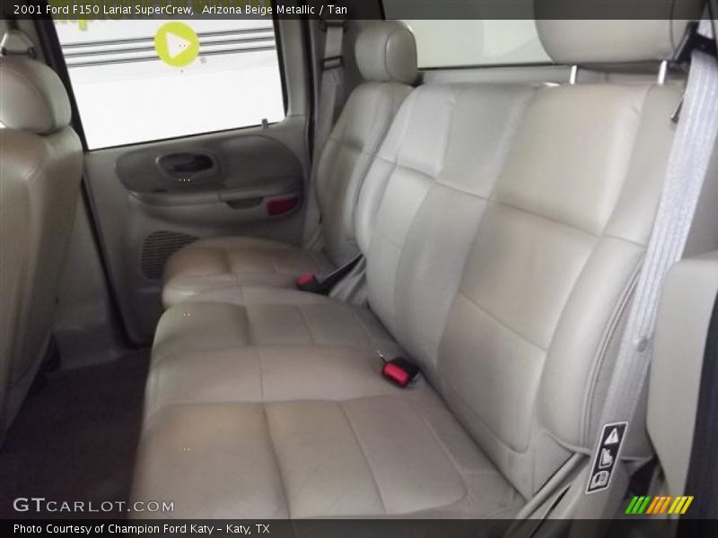 Arizona Beige Metallic / Tan 2001 Ford F150 Lariat SuperCrew
