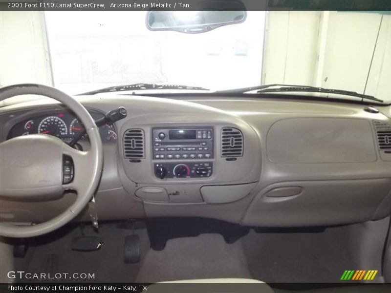 Arizona Beige Metallic / Tan 2001 Ford F150 Lariat SuperCrew