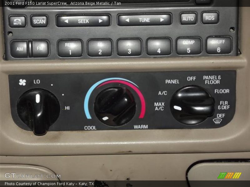 Arizona Beige Metallic / Tan 2001 Ford F150 Lariat SuperCrew