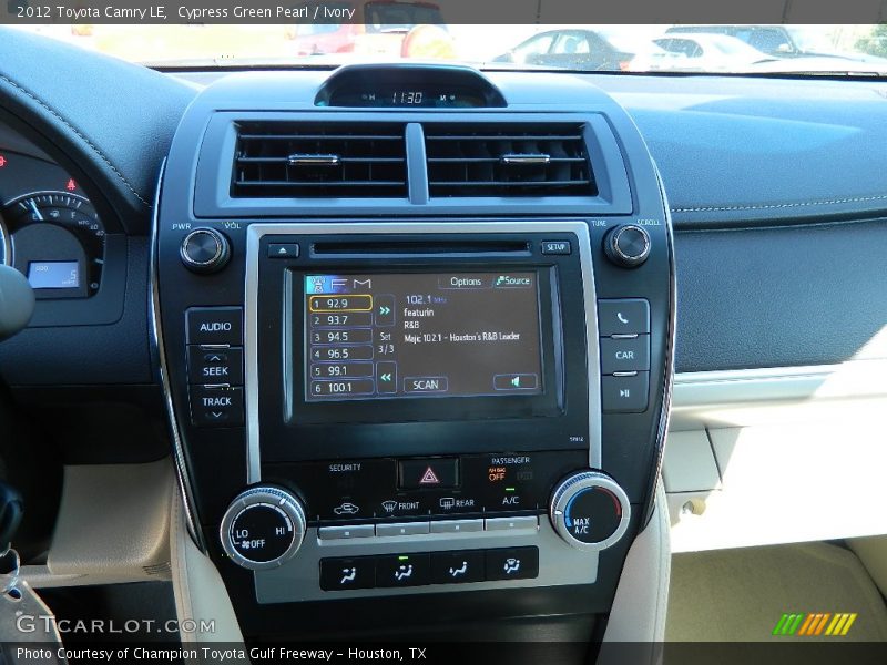 Cypress Green Pearl / Ivory 2012 Toyota Camry LE