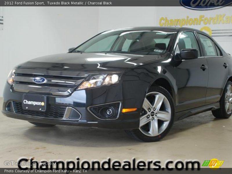 Tuxedo Black Metallic / Charcoal Black 2012 Ford Fusion Sport