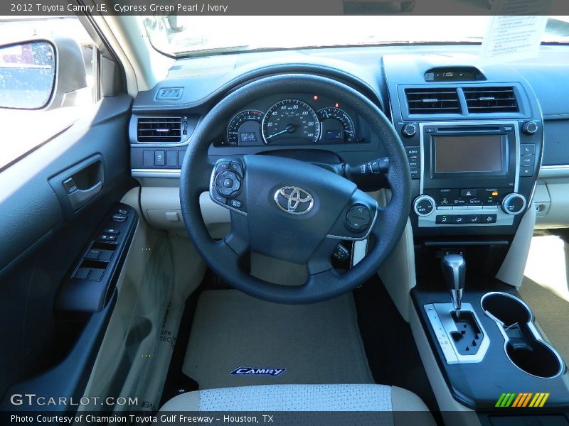 Cypress Green Pearl / Ivory 2012 Toyota Camry LE