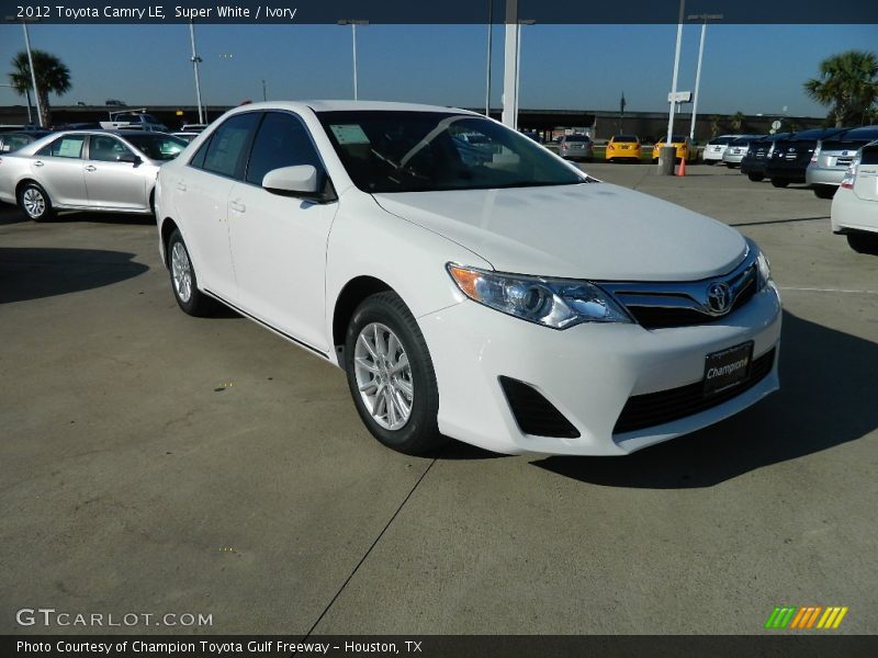 Super White / Ivory 2012 Toyota Camry LE