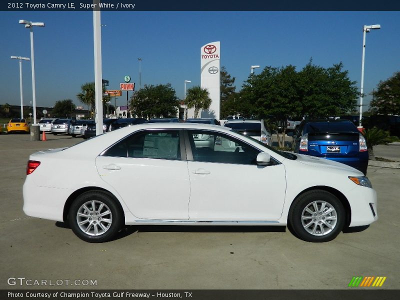 Super White / Ivory 2012 Toyota Camry LE