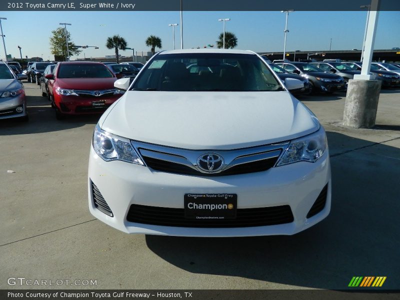 Super White / Ivory 2012 Toyota Camry LE