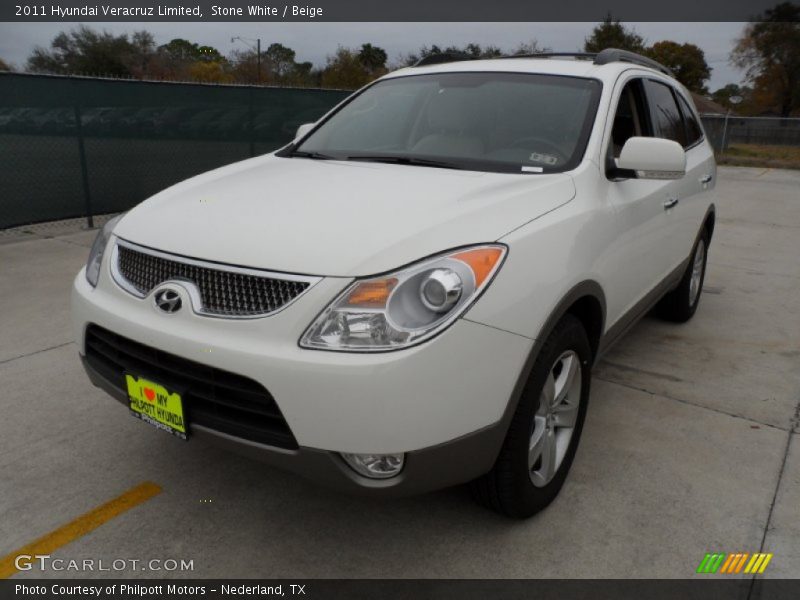 Stone White / Beige 2011 Hyundai Veracruz Limited
