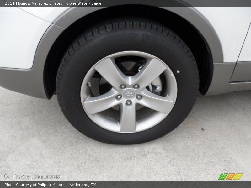Stone White / Beige 2011 Hyundai Veracruz Limited