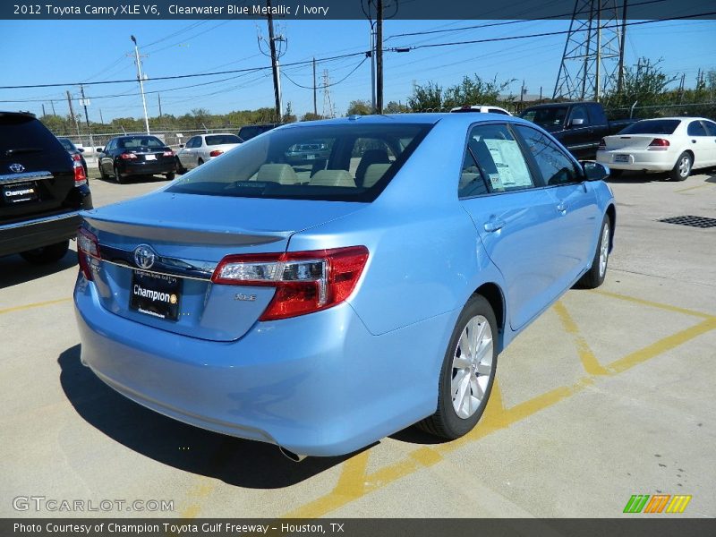 Clearwater Blue Metallic / Ivory 2012 Toyota Camry XLE V6