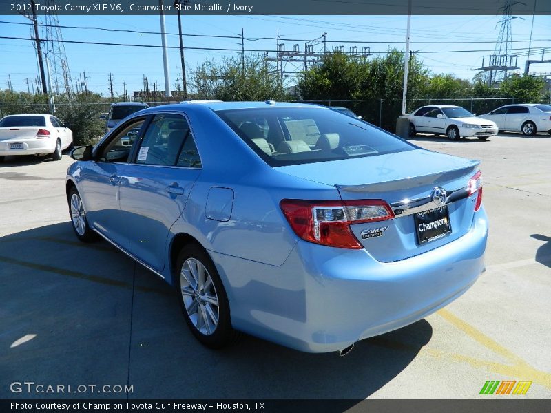 Clearwater Blue Metallic / Ivory 2012 Toyota Camry XLE V6