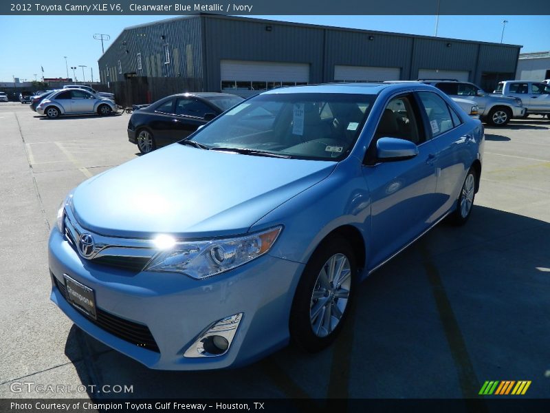 Clearwater Blue Metallic / Ivory 2012 Toyota Camry XLE V6
