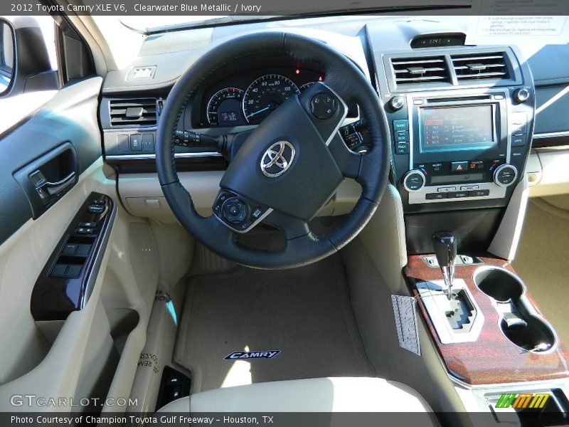 Clearwater Blue Metallic / Ivory 2012 Toyota Camry XLE V6