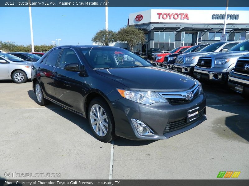 Magnetic Gray Metallic / Ash 2012 Toyota Camry XLE V6