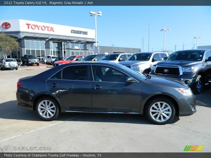 Magnetic Gray Metallic / Ash 2012 Toyota Camry XLE V6
