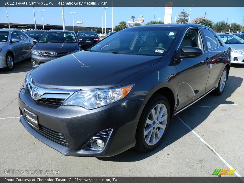 Magnetic Gray Metallic / Ash 2012 Toyota Camry XLE V6