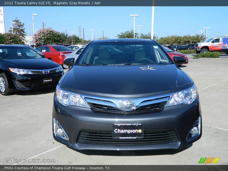 Magnetic Gray Metallic / Ash 2012 Toyota Camry XLE V6