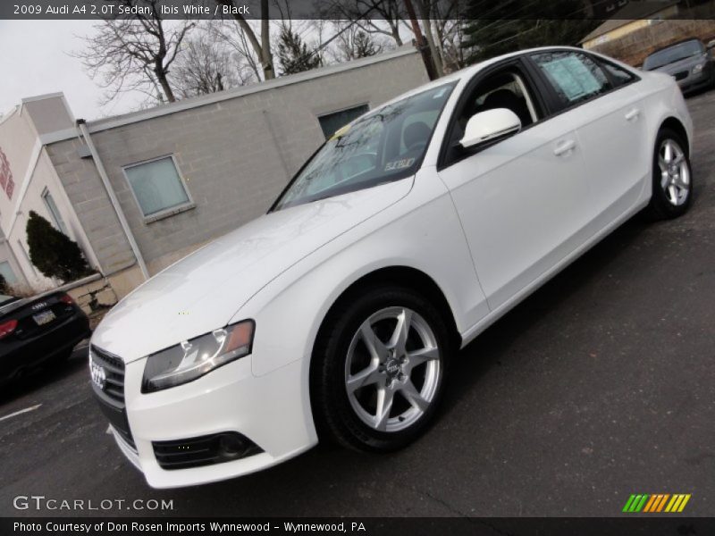 Ibis White / Black 2009 Audi A4 2.0T Sedan