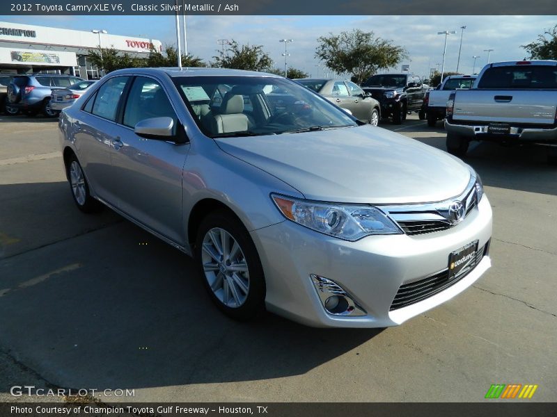 Classic Silver Metallic / Ash 2012 Toyota Camry XLE V6