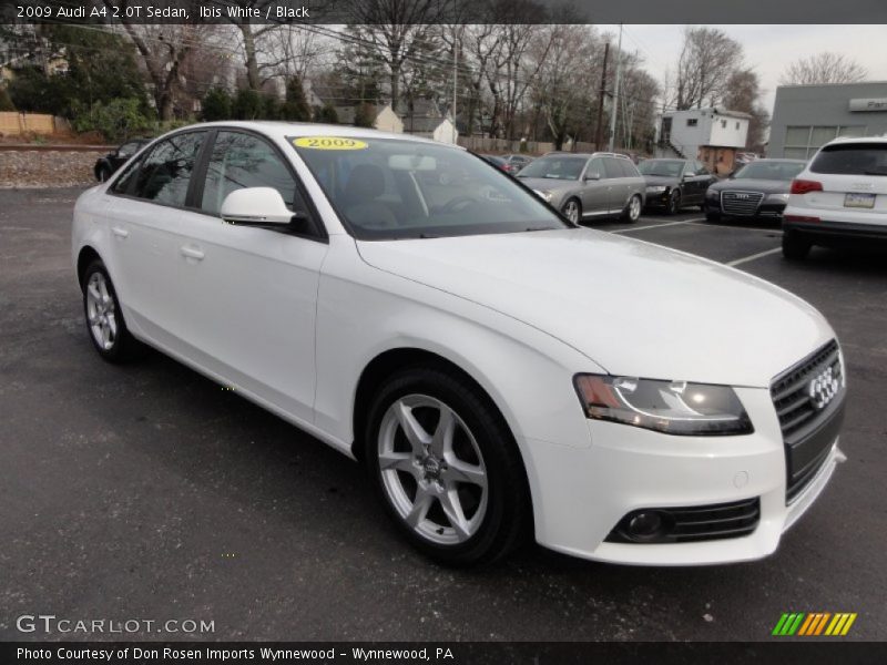 Ibis White / Black 2009 Audi A4 2.0T Sedan