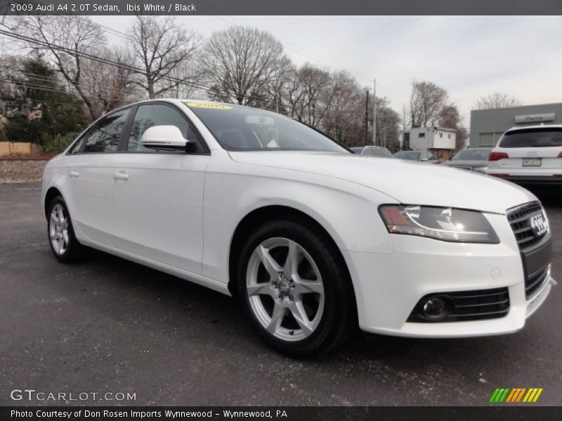Ibis White / Black 2009 Audi A4 2.0T Sedan