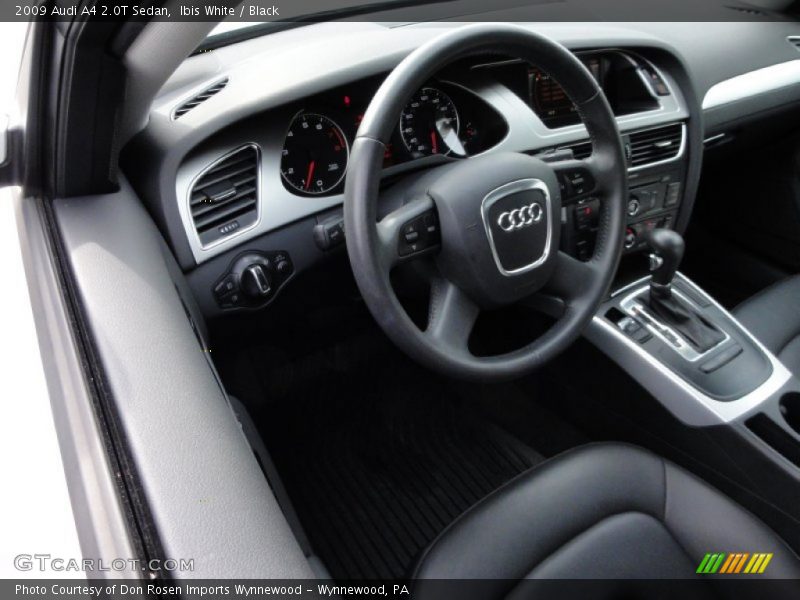 Ibis White / Black 2009 Audi A4 2.0T Sedan