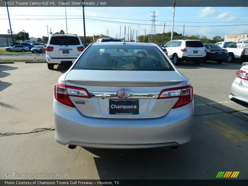 Classic Silver Metallic / Ash 2012 Toyota Camry XLE V6