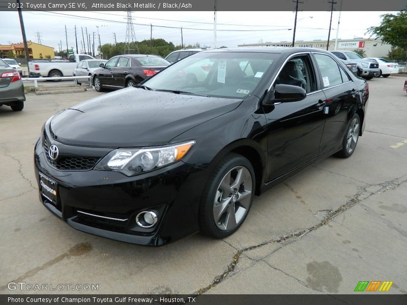 Attitude Black Metallic / Black/Ash 2012 Toyota Camry SE V6