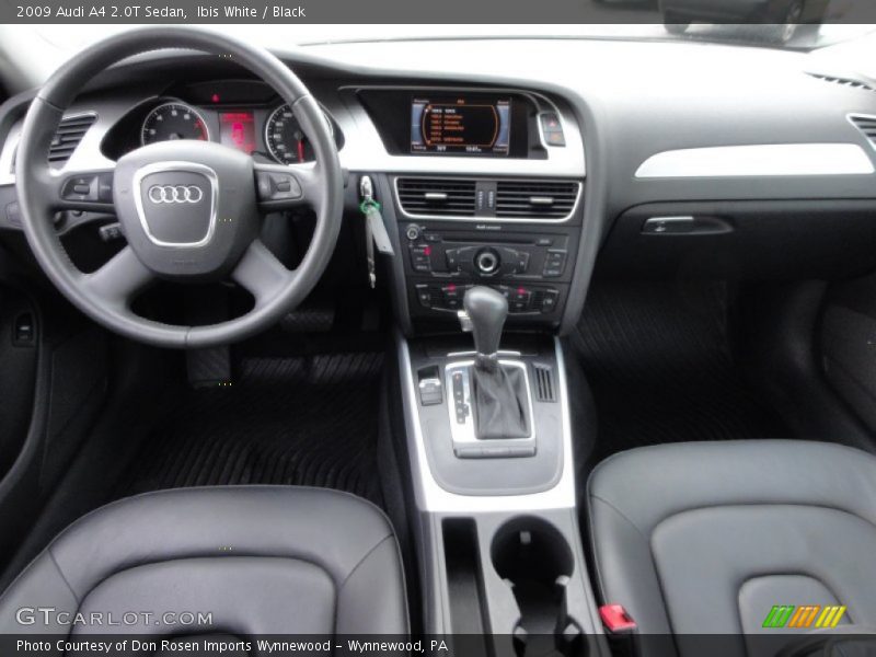 Ibis White / Black 2009 Audi A4 2.0T Sedan