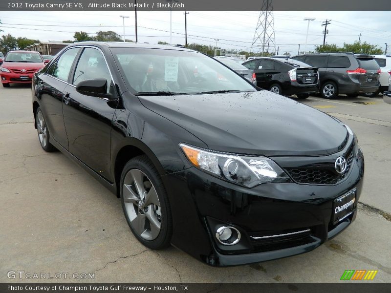 Attitude Black Metallic / Black/Ash 2012 Toyota Camry SE V6