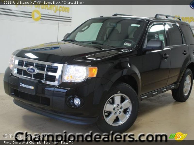 Ebony Black / Charcoal Black 2012 Ford Escape XLT V6