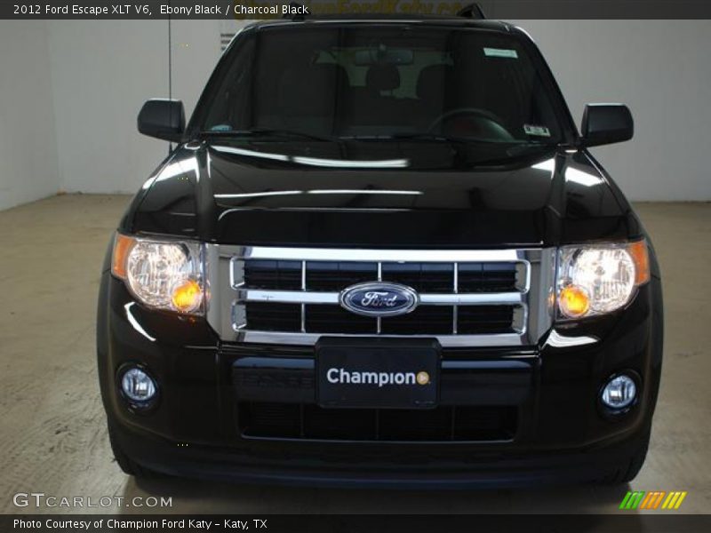 Ebony Black / Charcoal Black 2012 Ford Escape XLT V6
