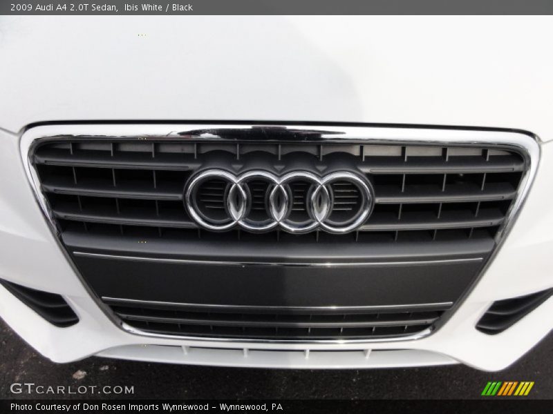 Ibis White / Black 2009 Audi A4 2.0T Sedan