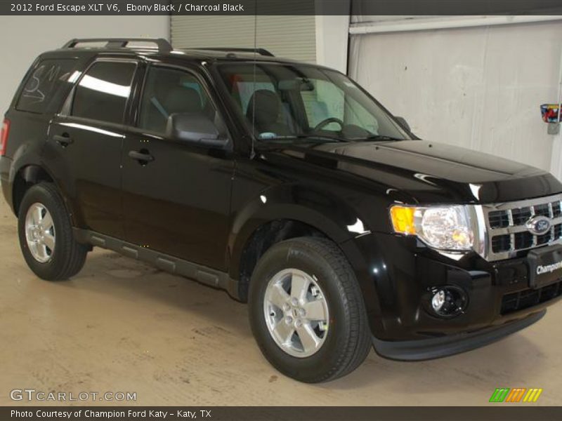 Ebony Black / Charcoal Black 2012 Ford Escape XLT V6