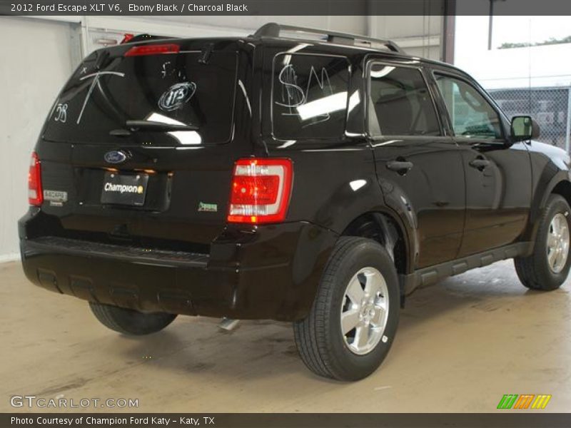 Ebony Black / Charcoal Black 2012 Ford Escape XLT V6