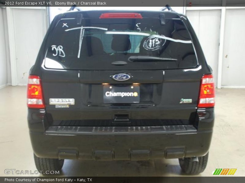Ebony Black / Charcoal Black 2012 Ford Escape XLT V6