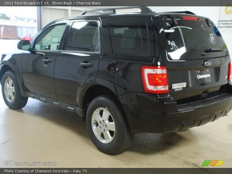 Ebony Black / Charcoal Black 2012 Ford Escape XLT V6