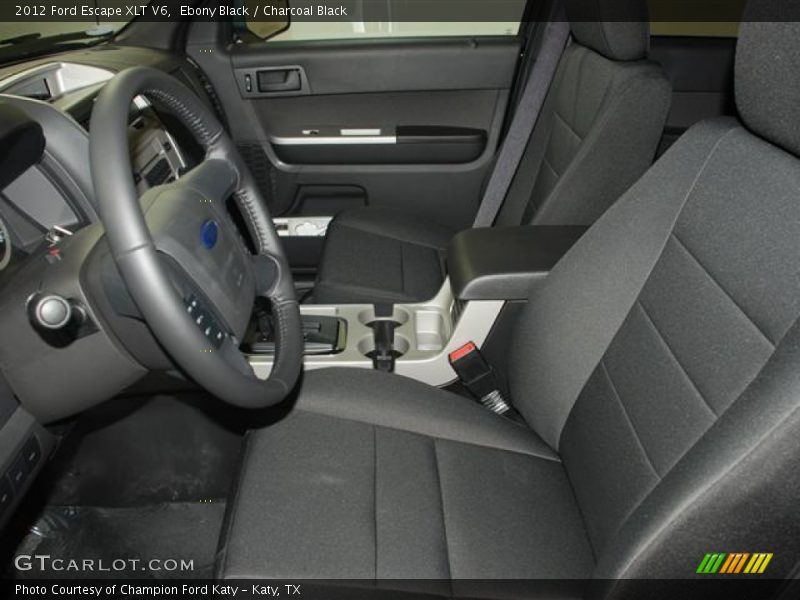 Ebony Black / Charcoal Black 2012 Ford Escape XLT V6
